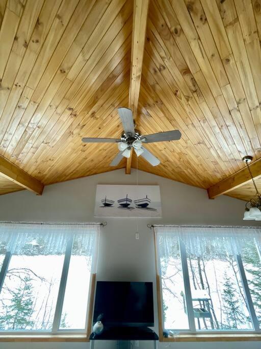 Le Chalet Bleu, Aux Pieds Des Monts-Valin Saint-David-de-Falardeau Екстер'єр фото