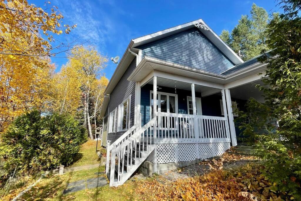 Le Chalet Bleu, Aux Pieds Des Monts-Valin Saint-David-de-Falardeau Екстер'єр фото