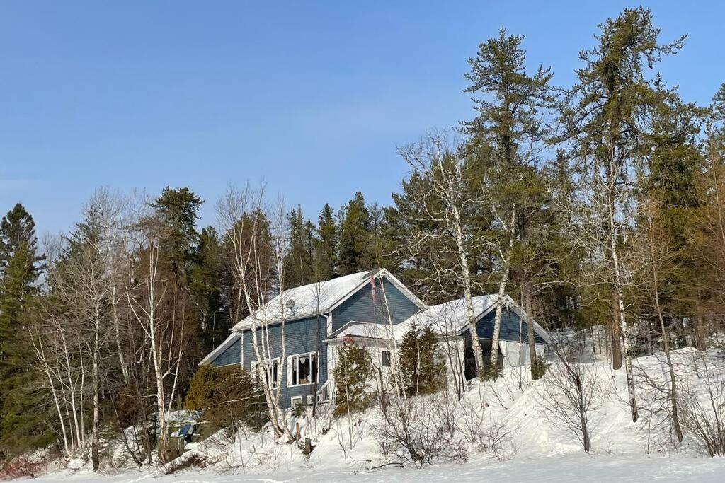 Le Chalet Bleu, Aux Pieds Des Monts-Valin Saint-David-de-Falardeau Екстер'єр фото