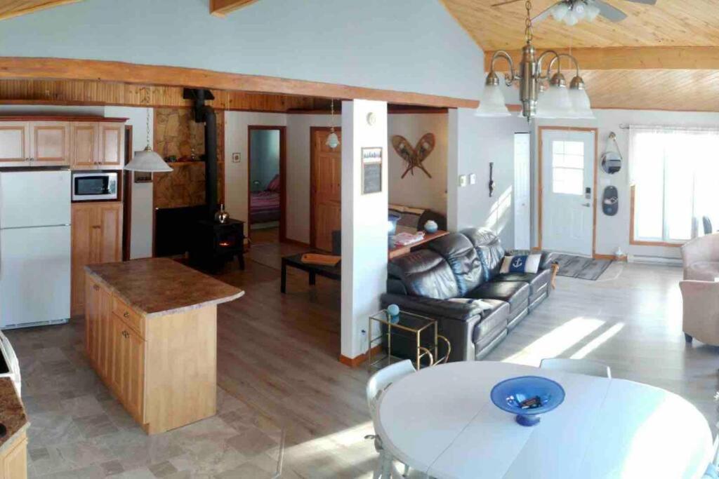 Le Chalet Bleu, Aux Pieds Des Monts-Valin Saint-David-de-Falardeau Екстер'єр фото